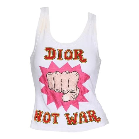 CHRISTIAN DIOR Vintage Dior Not War Pink Tee Shirt. Cool and .